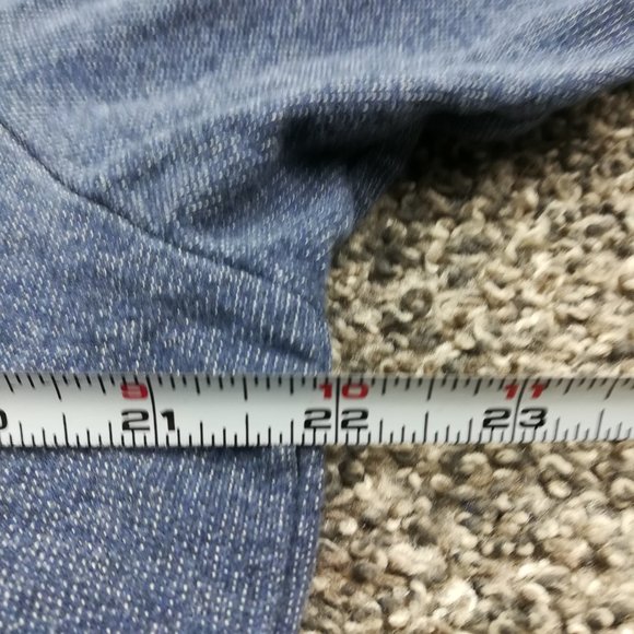 Patagonia Sweatshirt Fitz Roy Lightweight Organic Cotton Crew Blue Mens Medium - Picture 9 of 11